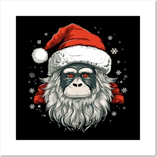 Snow Monkey Christmas Posters and Art